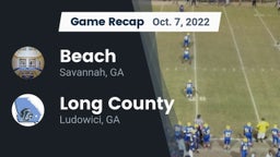 Recap: Beach  vs. Long County  2022