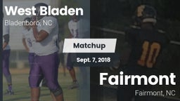 Matchup: West Bladen vs. Fairmont  2018