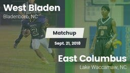 Matchup: West Bladen vs. East Columbus  2018