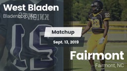Matchup: West Bladen vs. Fairmont  2019