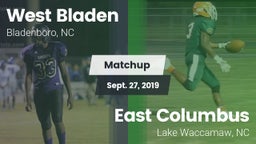 Matchup: West Bladen vs. East Columbus  2019