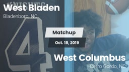 Matchup: West Bladen vs. West Columbus  2019