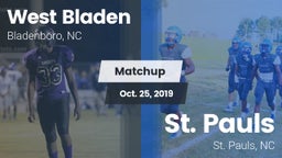 Matchup: West Bladen vs. St. Pauls  2019
