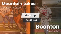 Matchup: Mountain Lakes vs. Boonton  2018
