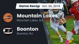 Recap: Mountain Lakes  vs. Boonton  2018