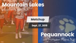 Matchup: Mountain Lakes vs. Pequannock  2019