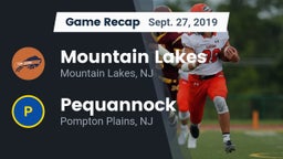 Recap: Mountain Lakes  vs. Pequannock  2019