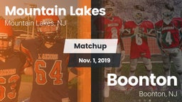 Matchup: Mountain Lakes vs. Boonton  2019