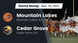 Recap: Mountain Lakes  vs. Cedar Grove  2021