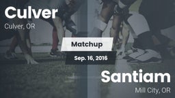 Matchup: Culver vs. Santiam  2016