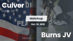 Matchup: Culver vs. Burns JV 2016