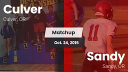 Matchup: Culver vs. Sandy  2016