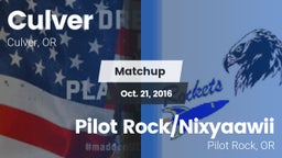 Matchup: Culver vs. Pilot Rock/Nixyaawii 2016