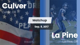 Matchup: Culver vs. La Pine  2017