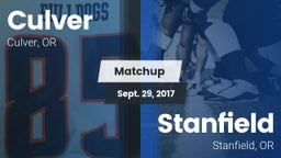 Matchup: Culver vs. Stanfield  2017