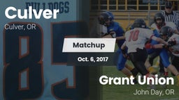 Matchup: Culver vs. Grant Union  2017