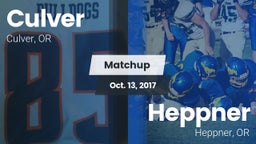 Matchup: Culver vs. Heppner  2017