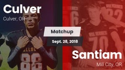Matchup: Culver vs. Santiam  2018