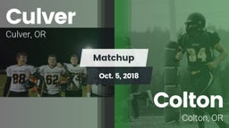 Matchup: Culver vs. Colton  2018