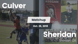 Matchup: Culver vs. Sheridan  2018