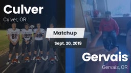 Matchup: Culver vs. Gervais  2019