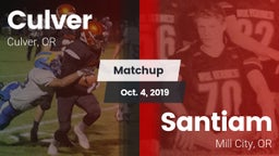 Matchup: Culver vs. Santiam  2019