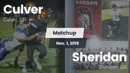Matchup: Culver vs. Sheridan  2019