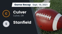 Recap: Culver  vs. Stanfield 2021