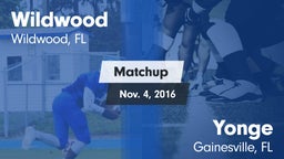 Matchup: Wildwood vs. Yonge  2016