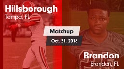 Matchup: Hillsborough vs. Brandon  2016