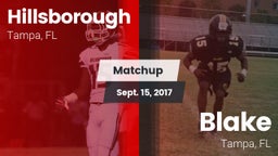 Matchup: Hillsborough vs. Blake  2017