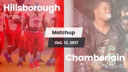 Matchup: Hillsborough vs. Chamberlain  2017