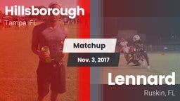 Matchup: Hillsborough vs. Lennard  2017