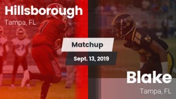 Matchup: Hillsborough vs. Blake  2019