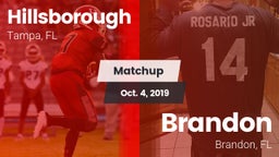 Matchup: Hillsborough vs. Brandon  2019
