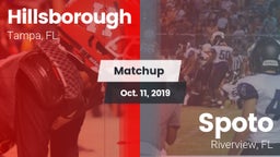 Matchup: Hillsborough vs. Spoto  2019