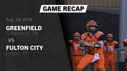 Recap: Greenfield  vs. Fulton City  2016