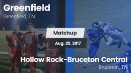 Matchup: Greenfield vs. Hollow Rock-Bruceton Central  2017