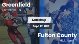 Matchup: Greenfield vs. Fulton County  2017