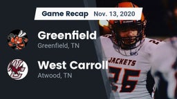 Recap: Greenfield  vs. West Carroll  2020