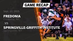 Recap: Fredonia  vs. Springville-Griffith Institute  2015