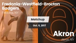 Matchup: Fredonia-Westfield-B vs. Akron  2017