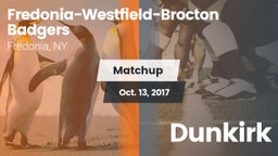 Matchup: Fredonia-Westfield-B vs. Dunkirk  2017