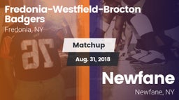 Matchup: Fredonia-Westfield-B vs. Newfane  2018