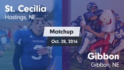 Matchup: St. Cecilia vs. Gibbon  2016