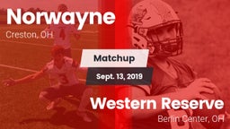Matchup: Norwayne vs. Western Reserve  2019