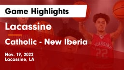 Lacassine  vs Catholic  - New Iberia Game Highlights - Nov. 19, 2022