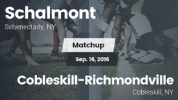 Matchup: Schalmont vs. Cobleskill-Richmondville  2016