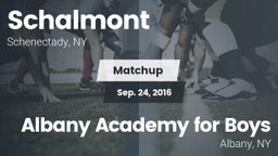 Matchup: Schalmont vs. Albany Academy for Boys  2016