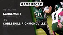 Recap: Schalmont  vs. Cobleskill-Richmondville  2016